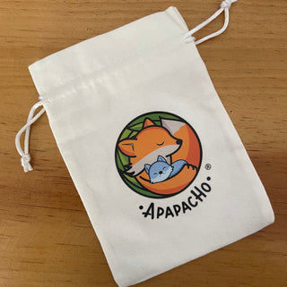 White drawstring pouch